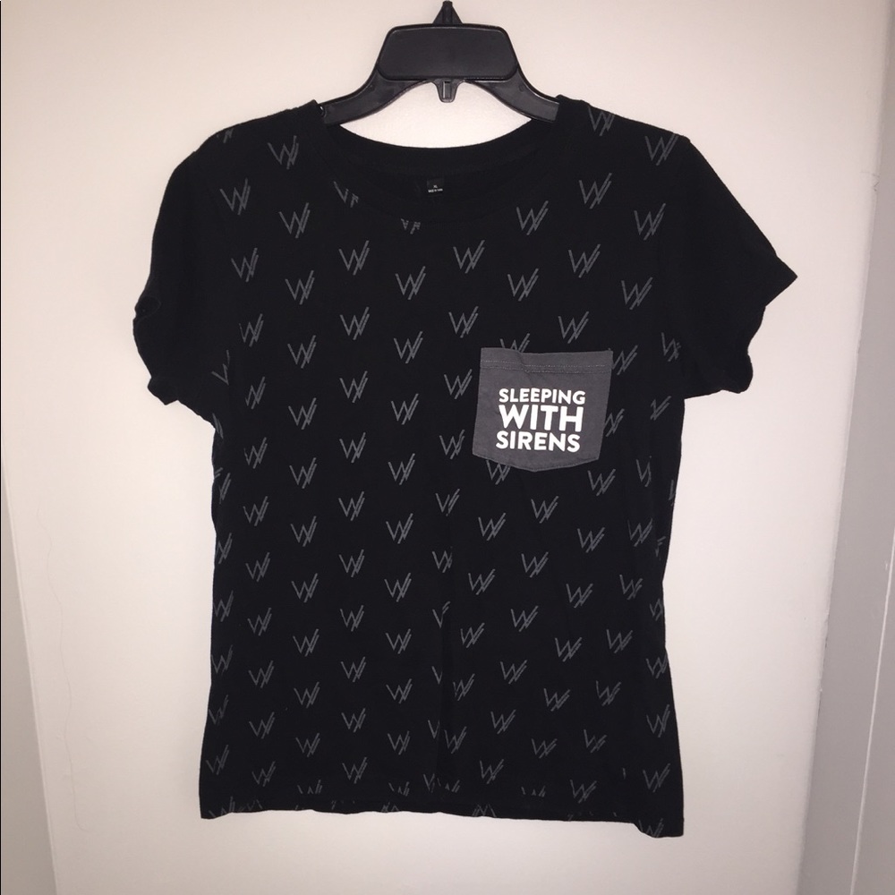 Hot Topic Black Sleeping With Sirens T-shirt